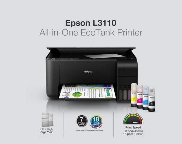 L3210 MFP Epson EcoTank L3210 All-in-One Ink Tank Printer (Black) - Image 2