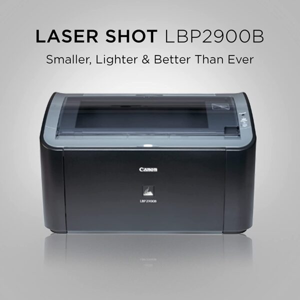 Canon LASER SHOT LBP2900B Black & white laser printer
Media: A4, Letter and more
Print speed (A4): 12 pages per minute
Recommended Monthly Print Volume: 200 - 800 pages - Image 2