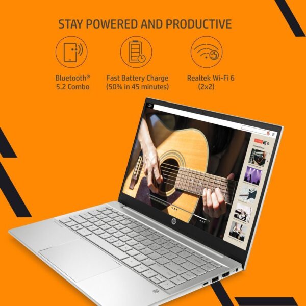 Pavilion 15/HP Pavilion  15-eh3036AU/Ryzen 5-7530U  /8 GB DDR4/512 GB SSD/AMD Radeon Integrated Graphics /Windows  11  Microsoft Office  Home  & Student Edition 2021/Backlit KBD,  B&O Audio+ TNR /15.6 FHD Antiglare ultraslim  250 nits Narrow Border /Natural Silver - Image 2