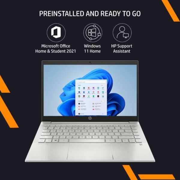 Pavilion 15/HP Pavilion  15-eh3036AU/Ryzen 5-7530U  /8 GB DDR4/512 GB SSD/AMD Radeon Integrated Graphics /Windows  11  Microsoft Office  Home  & Student Edition 2021/Backlit KBD,  B&O Audio+ TNR /15.6 FHD Antiglare ultraslim  250 nits Narrow Border /Natural Silver - Image 4