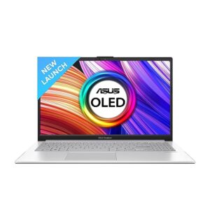 ASUS Vivobook Go 15 OLED E1504FA-LK541WS / AMD Ryzen 5 7520U / 16GB LPDDR5 / 512GB PCIe 3.0 SSD / 15.6-inch / FHD (1920 x 1080) OLED 16:9 / Cool Silver / Backlit KB / Win 11 Home / MS Office
