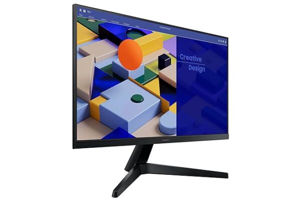 Samsung 24-inch (60.46cm) FHD Flat 1,920 x 1,080 Monitor, IPS, 75 Hz, Bezel Less Design, AMD FreeSync, Flicker Free, HDMI, D-sub, (LS24C312EAWXXL, Black) - Image 3