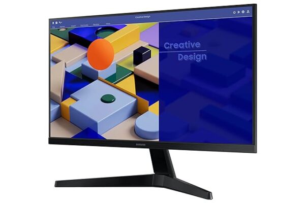 Samsung 24-inch (60.46cm) FHD Flat 1,920 x 1,080 Monitor, IPS, 75 Hz, Bezel Less Design, AMD FreeSync, Flicker Free, HDMI, D-sub, (LS24C312EAWXXL, Black) - Image 4
